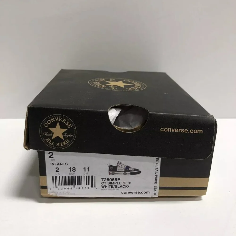 Converse Lo Top Slip On Sneaker Size 2 M Toddler